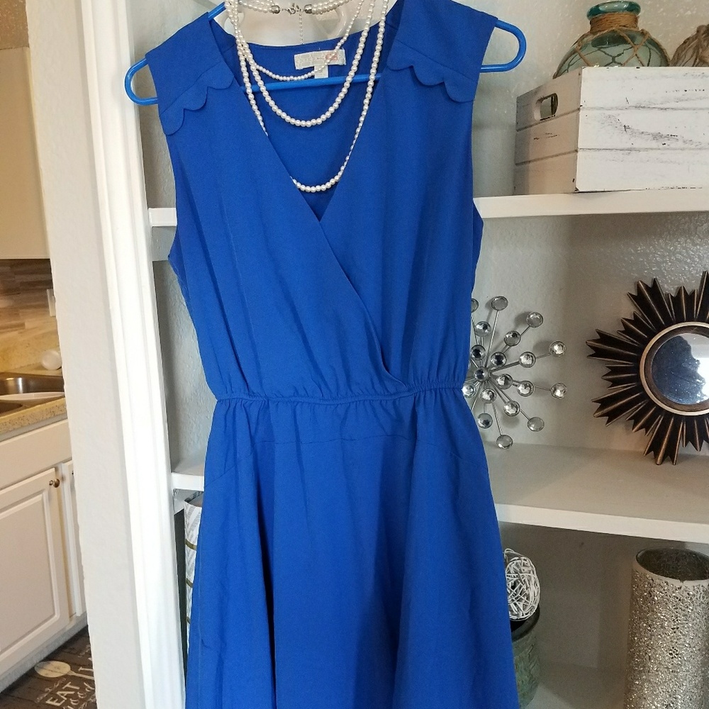 Gianni binni Royal Blue crossover Dress - Picture 5 of 5